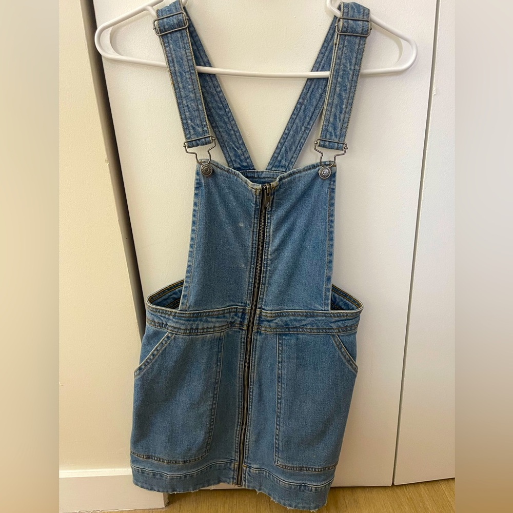 Wild Fable Overall Jean Denim Zip up Dress
